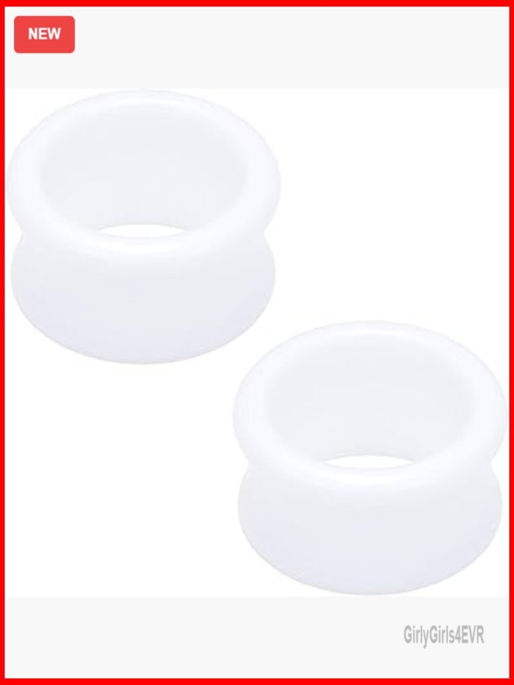Hollow Acrylic Ear Tunnels Double Flared Gauge Plugs Piercing Jewelry